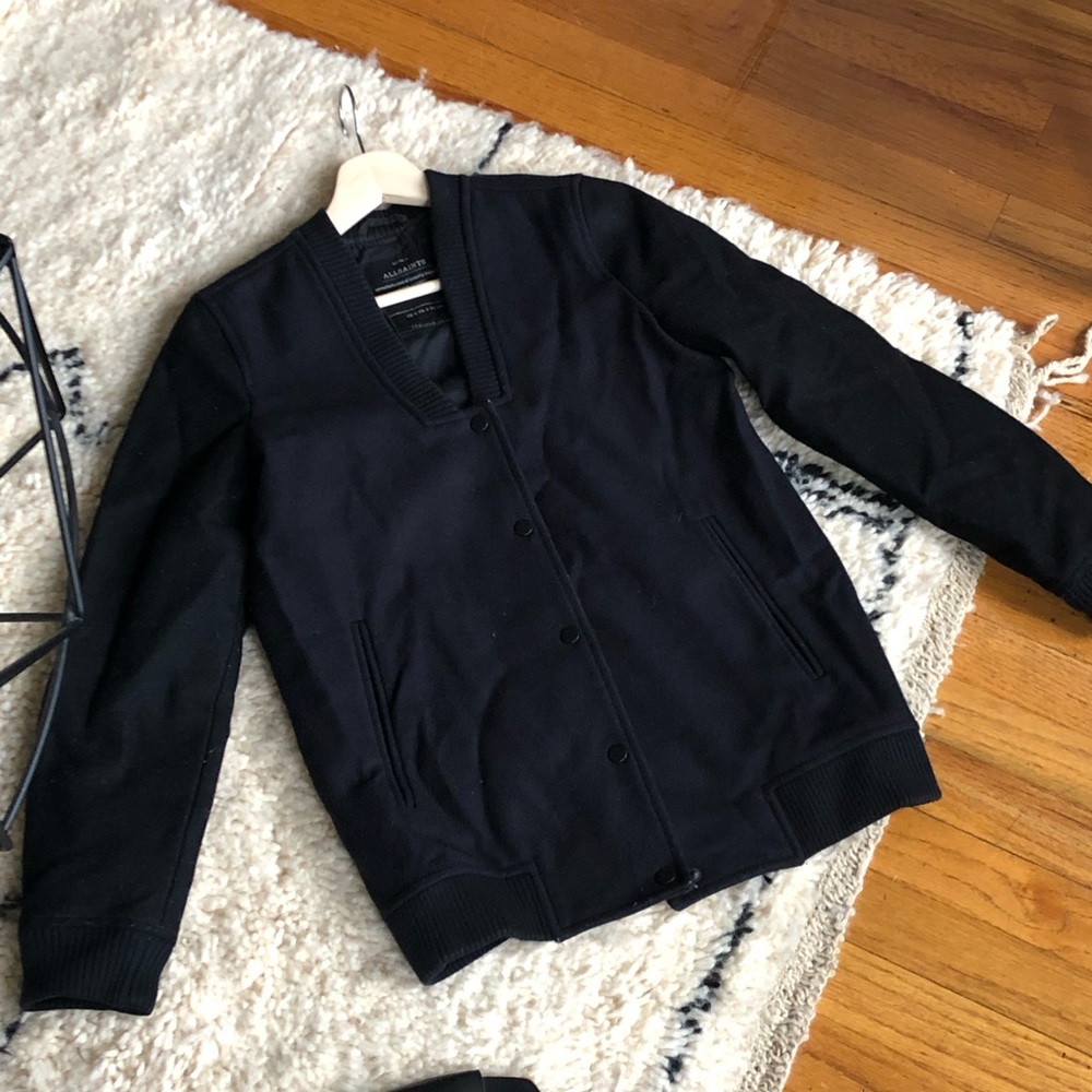 All saints wool varsity jacket!!